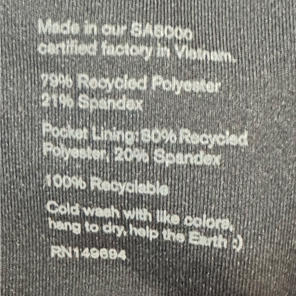 Girlfriend Collective Tommy Dress Navy Blue Size Large Activewear Casual - Picture 11 of 12